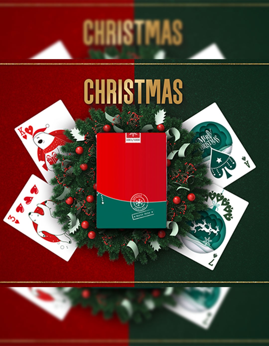 Christmas (red) by TCC - Carti de joc editie limitata