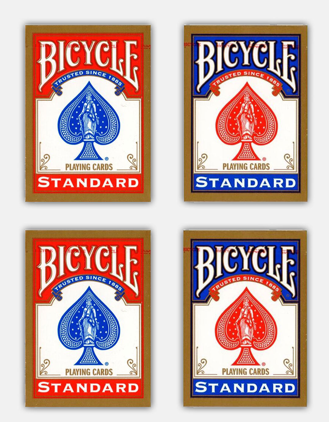 Set 4 pachete Bicycle - Standard - 808 - Carti de joc