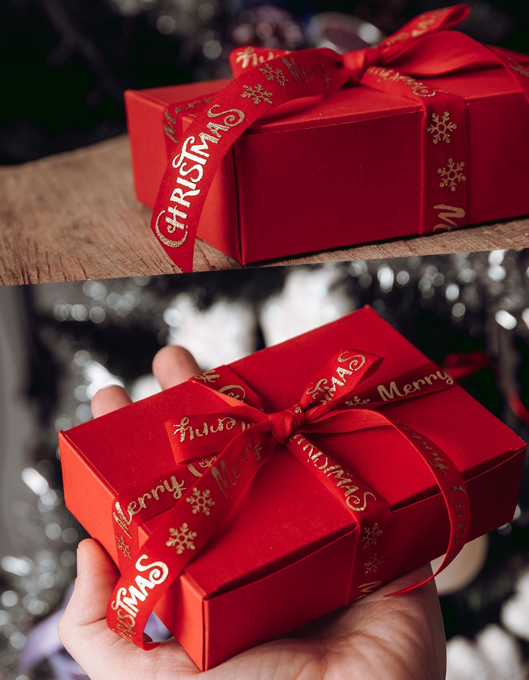 Christmas Box - Cutie pentru 4 pachete de carti de joc