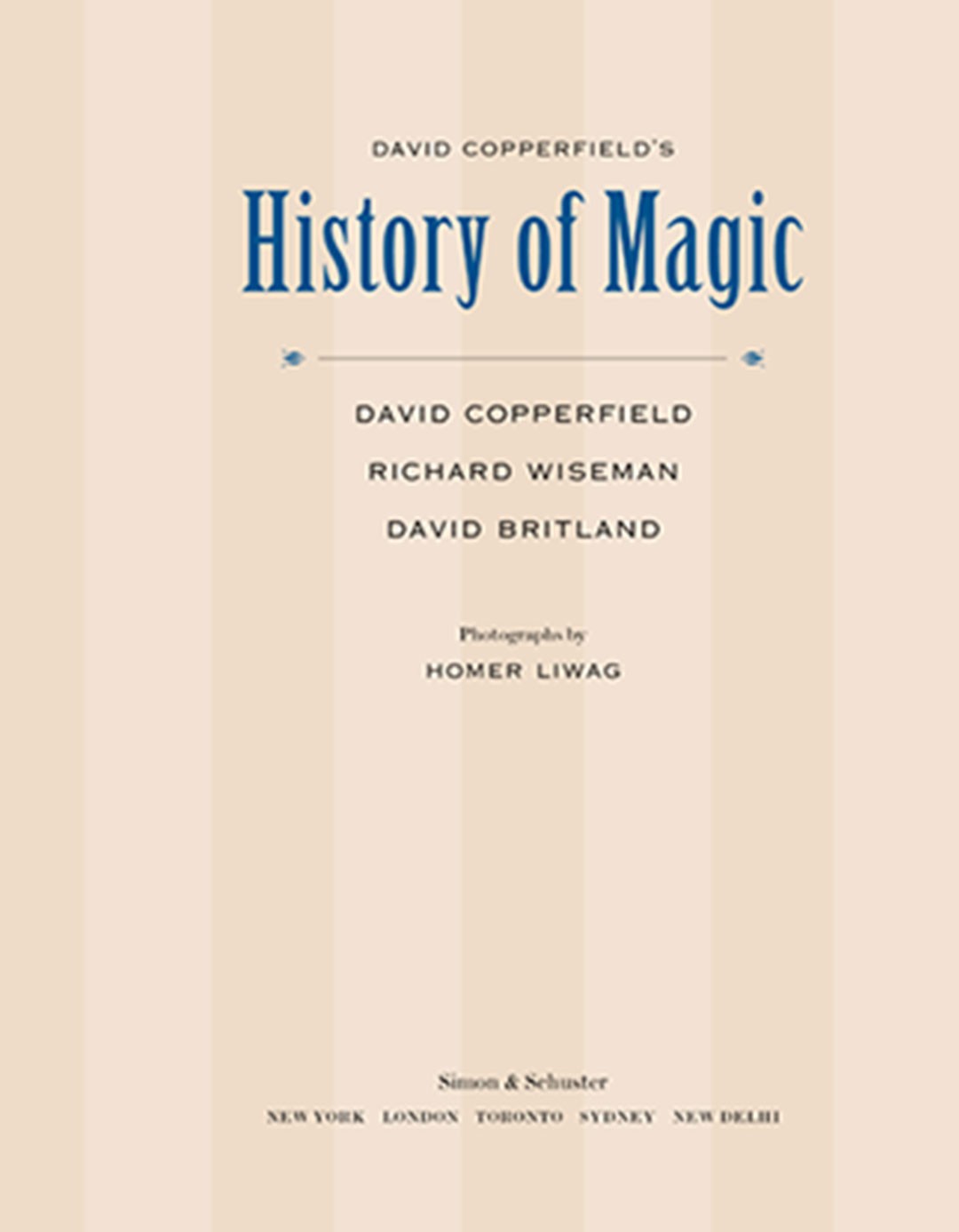 David Copperfield's History of Magic