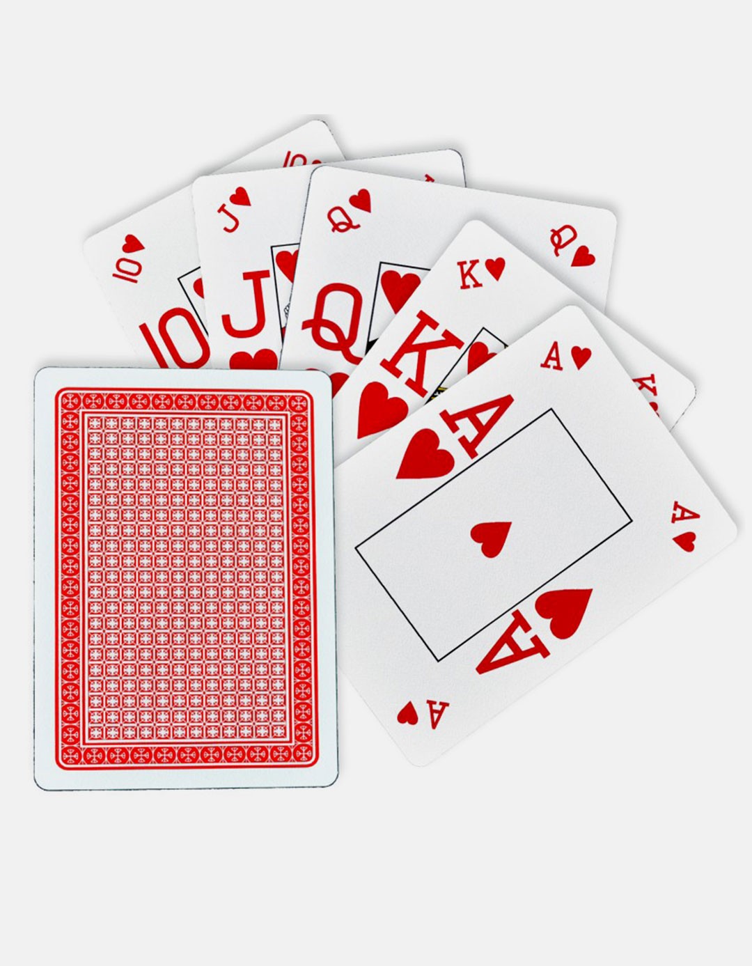 Carti de joc poker - 100% plastic, index mare + peek index