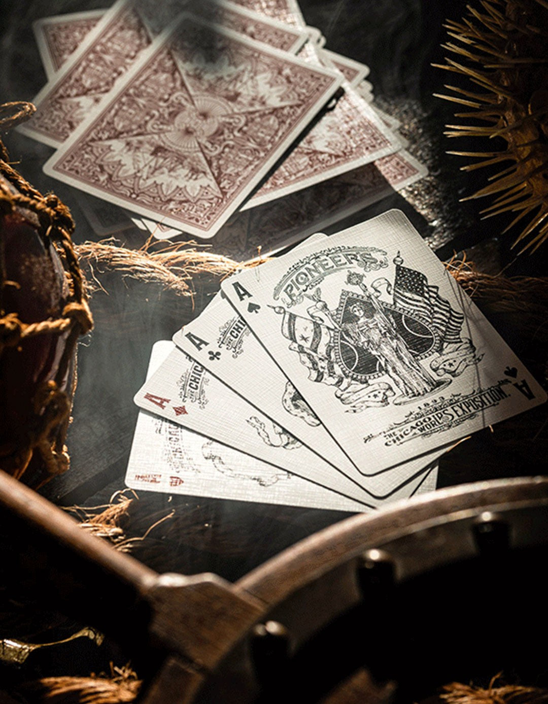Pioneers - rosu - Carti de joc marcate