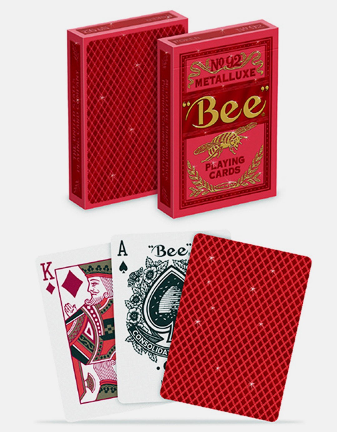 Bee - Metalluxe Rosu - Carti de joc