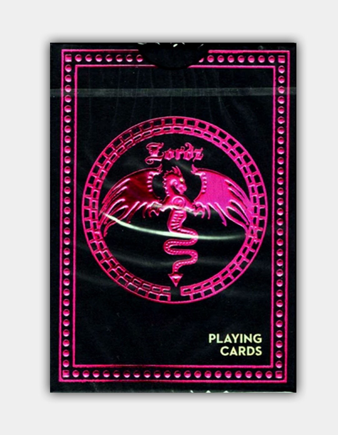 Black Platinum Lordz Playing Cards (Foil) - Carti de joc