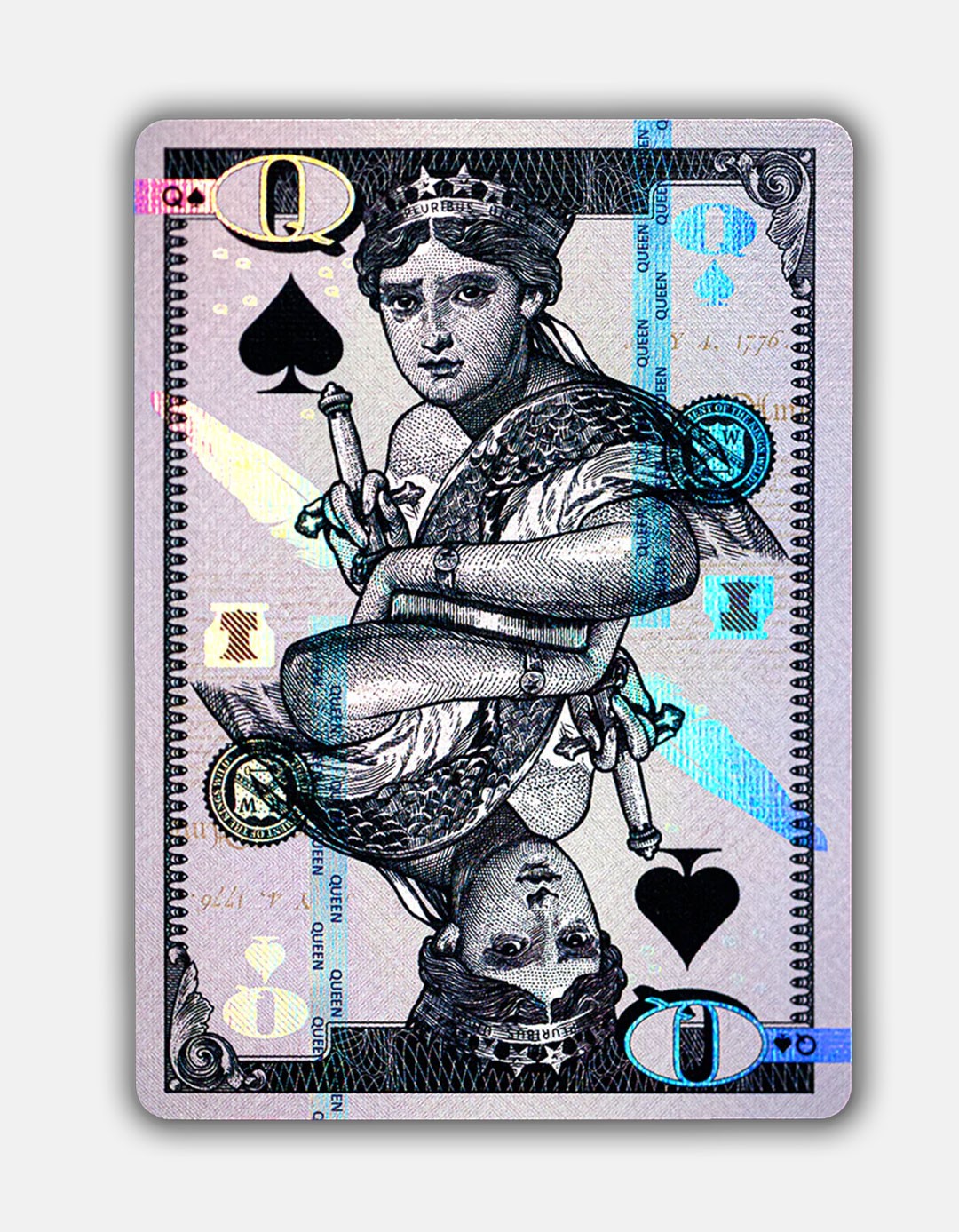 Holographic Legal Tender - Carti de joc deluxe