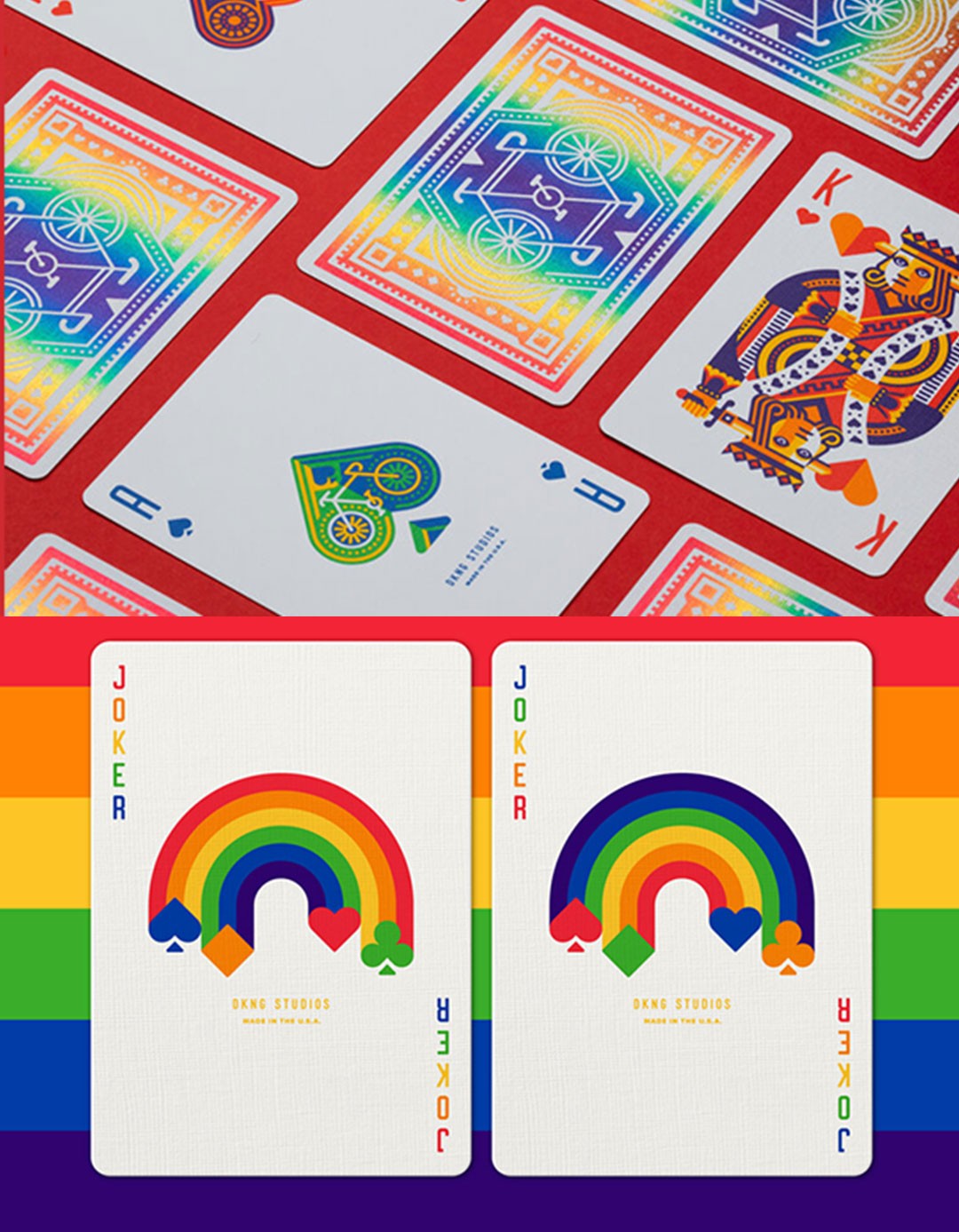 DKNG Rainbow Wheels - Albastru - Carti de joc