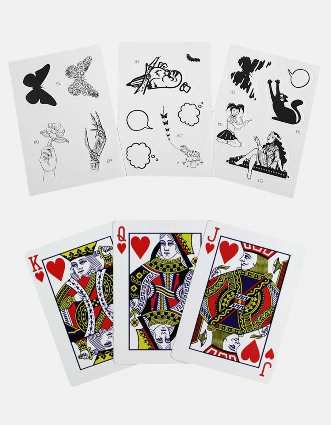 Butterfly ed. 3 - Rosu - Carti de joc marcate cu instructiuni