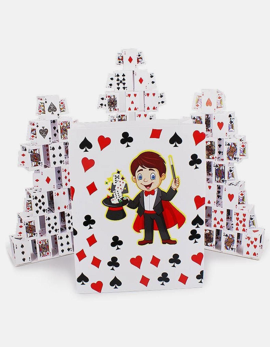 Castel de carti din punga goala - Card Castle from empty Bag
