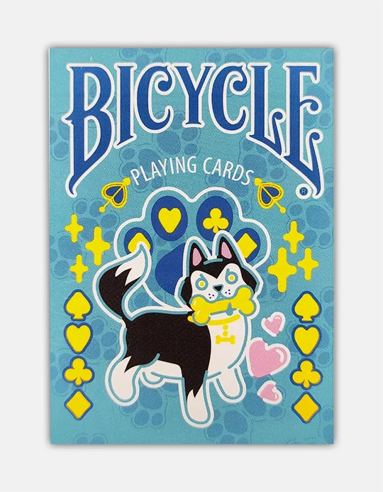 Bicycle-Dog-Blue carti de joc