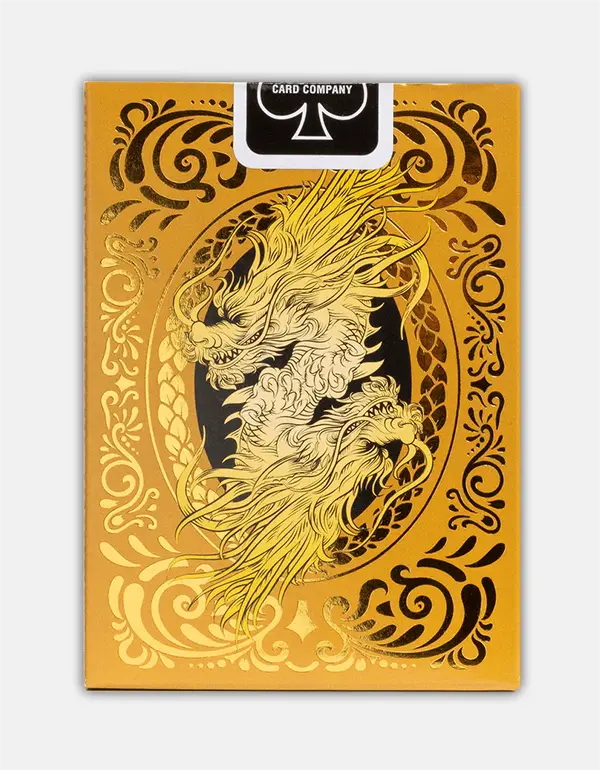 Bicycle Dragon Gold back