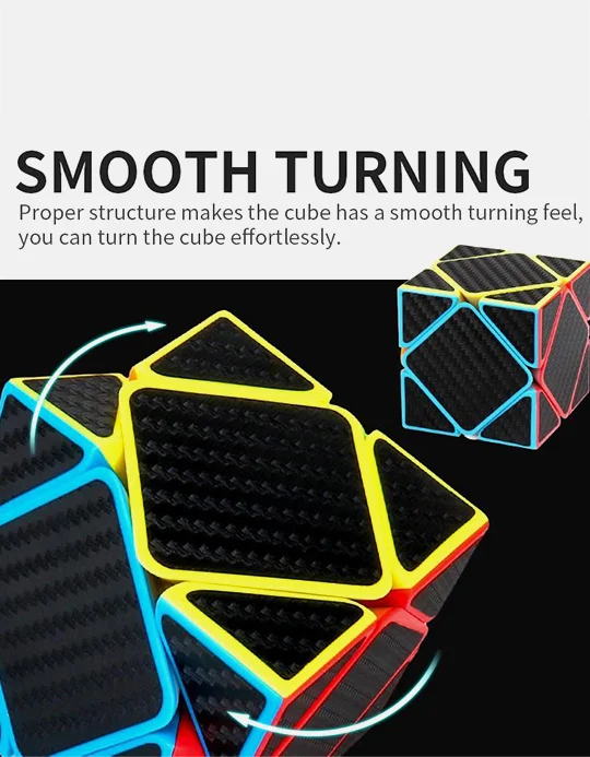 MeiLong Skewb Cub din fibră de carbon MeiLong-Skewb-Carbon-Fibre-Cube