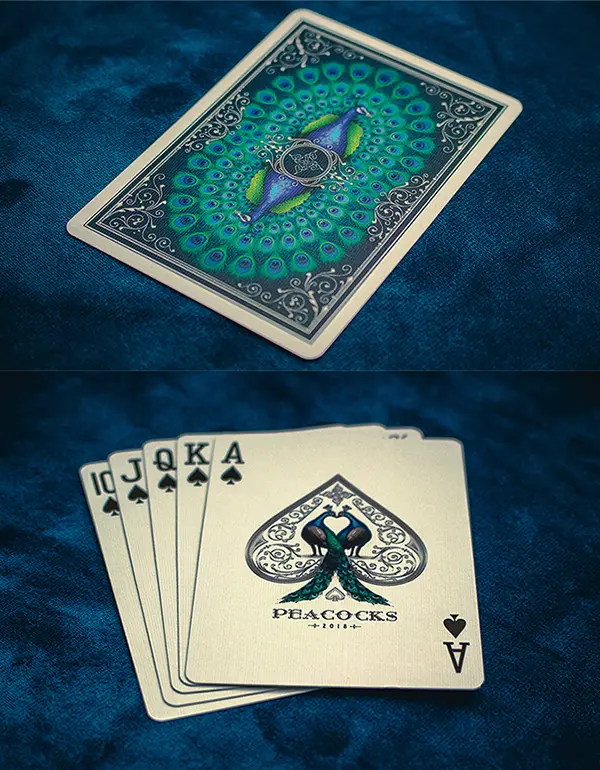 Peacocks - Rocsana Thompson - cards front back