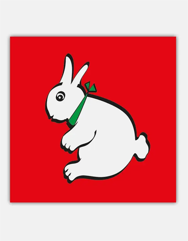 Rabbit--duck silk 45 cm - rabbit