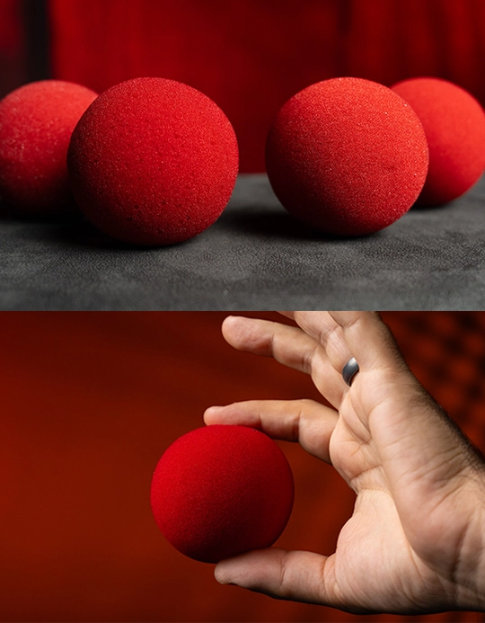 Sponge Balls - Rosii - 7.5 cm by Murphy's Magic