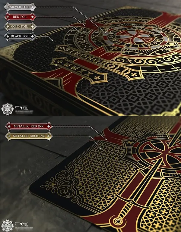 Stronghold Crimson Special Edition metallic foil