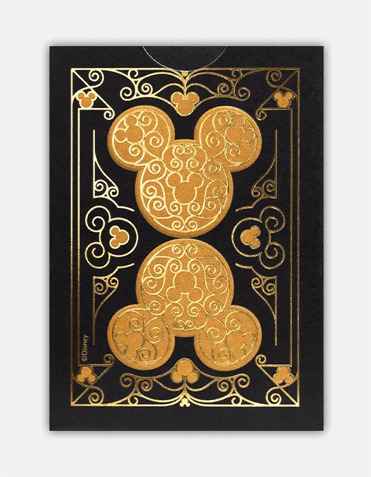 Bicycle Disney Mickey Mouse (Black and Gold) - Carti de joc