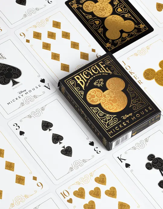 Bicycle Disney Mickey Mouse (Black and Gold) - Carti de joc