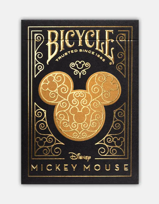 Bicycle Disney Mickey Mouse (Black and Gold) - Carti de joc