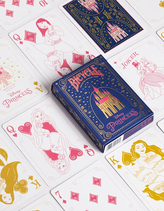 Bicycle Disney Princess - Albastru - Carti de joc