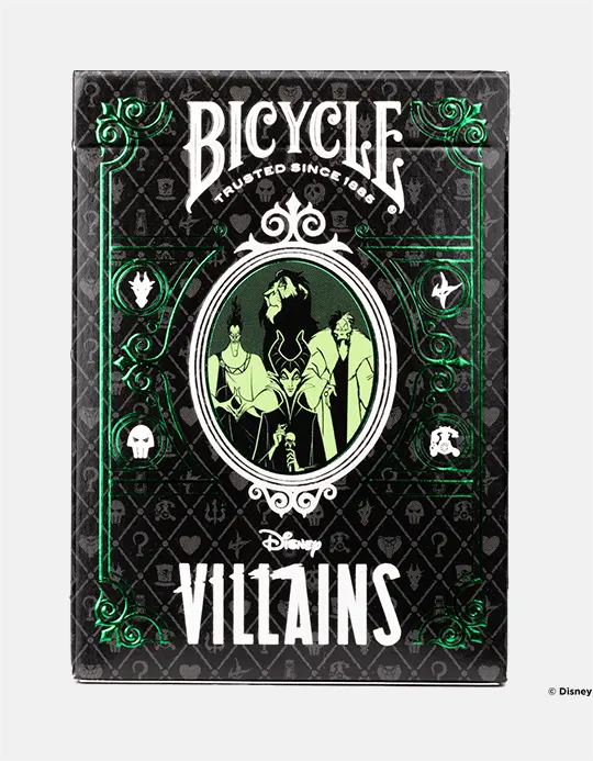 Bicycle Disney Villains - Verde - Carti de joc