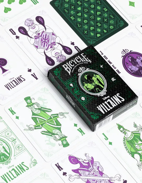 Bicycle Disney Villains - Verde - Carti de joc