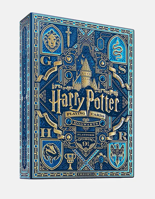 carti de joc harry potter albastru