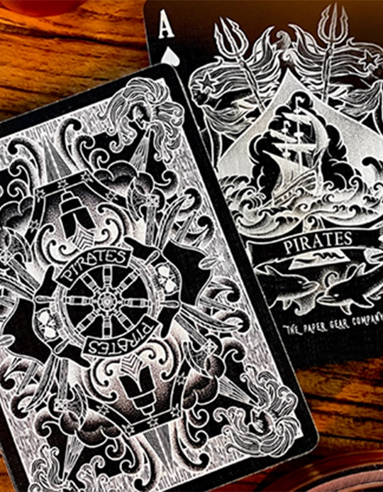 Pirate (Night) - Carti de Joc Cu Cutie Mecanica