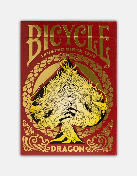 bicycle red dragon carti de joc