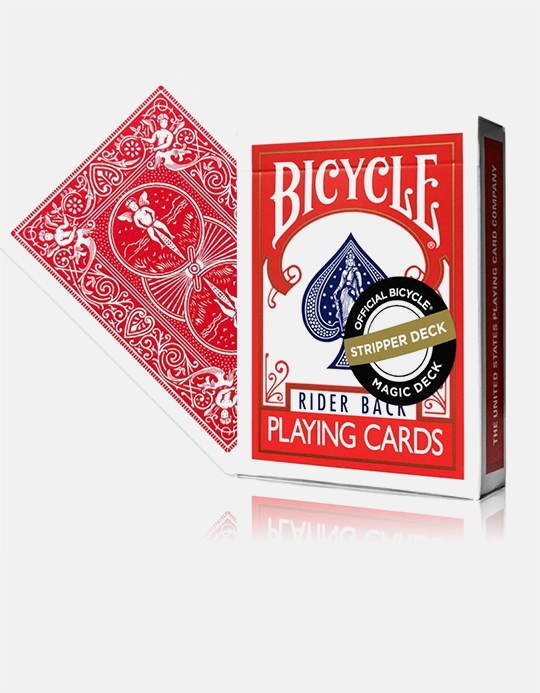 Marked Bicycle Rider Back - Carti De Joc 2nd Ed. Stripper Rosu