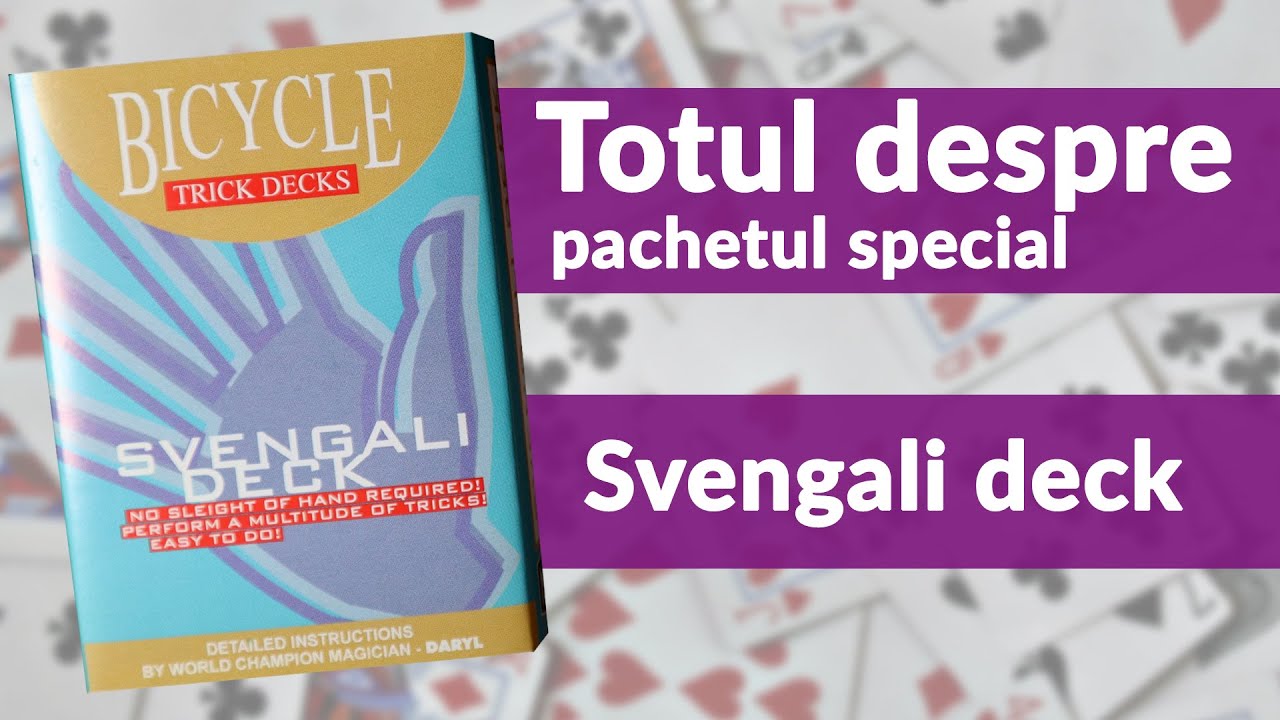 Svengali Deck - Bicycle - Carti de joc speciale si instructiuni