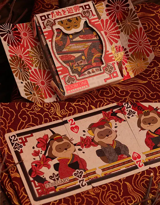 Tanuki Yukaku (Hanafuda) - Carti de joc