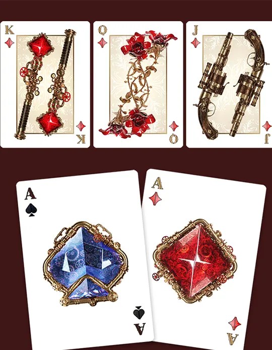 Victorian Steampunk (Gold) - Carti de joc