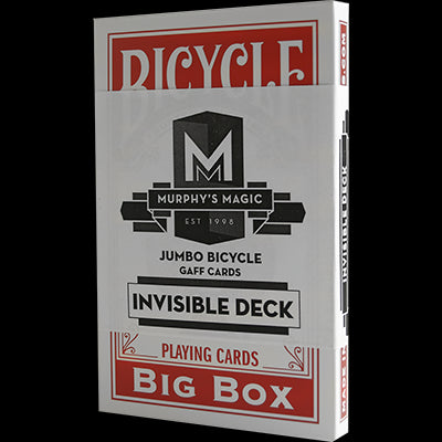 Jumbo Invisible Deck Bicycle (Rosu)