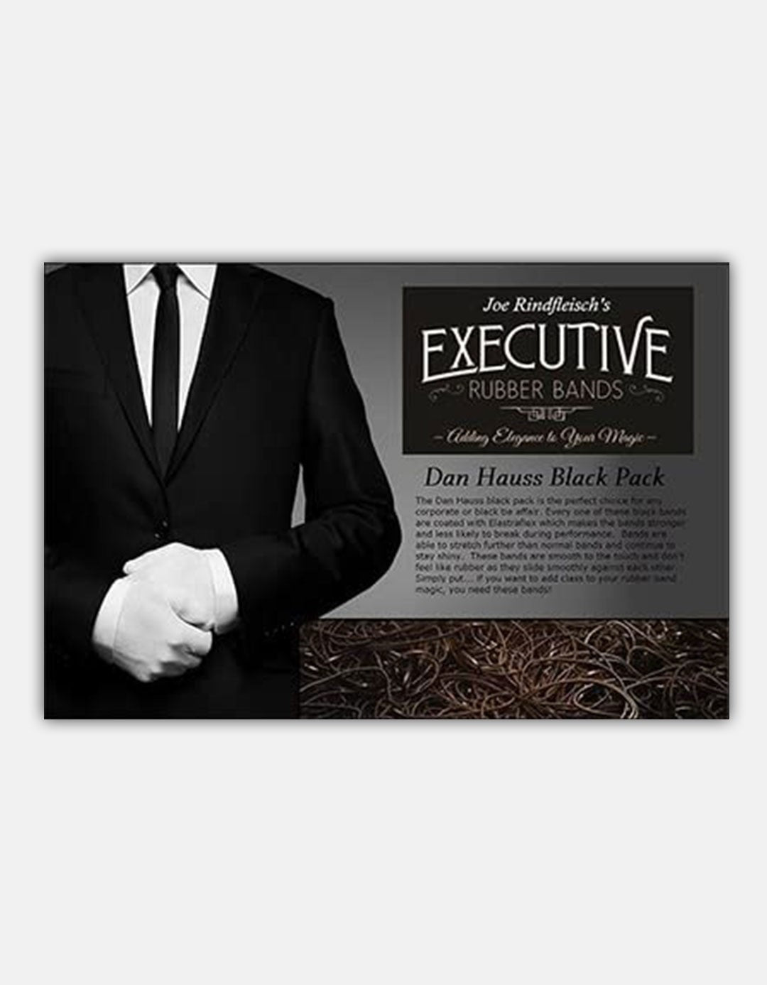 Elastice - Executive Rubber Bands (Alb &amp; Negru Combo) - 50 buc