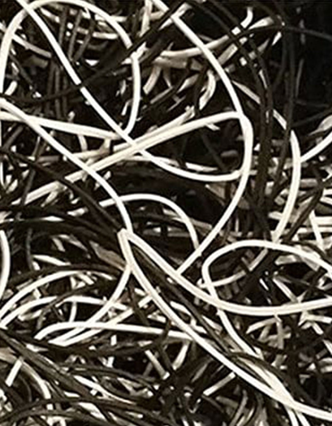 Elastice - Executive Rubber Bands (Alb &amp; Negru Combo) - 50 buc