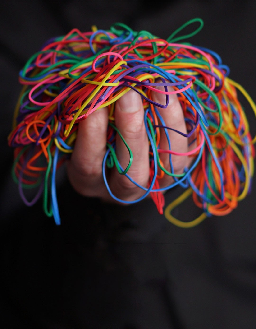 Elastice pentru magie - Rainbow Rubber Bands - 50 buc