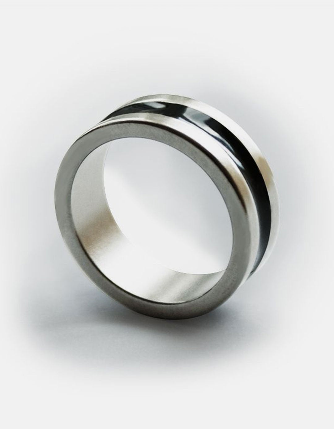 Inel Magnetic cu linie neagra - PK ring
