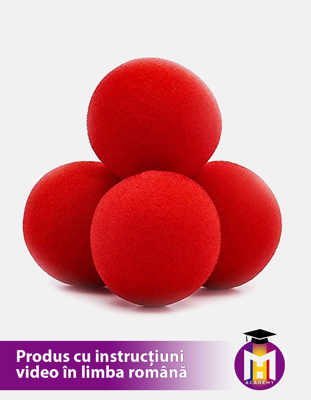 Sponge Balls - Super Soft - 5 cm - Rosu