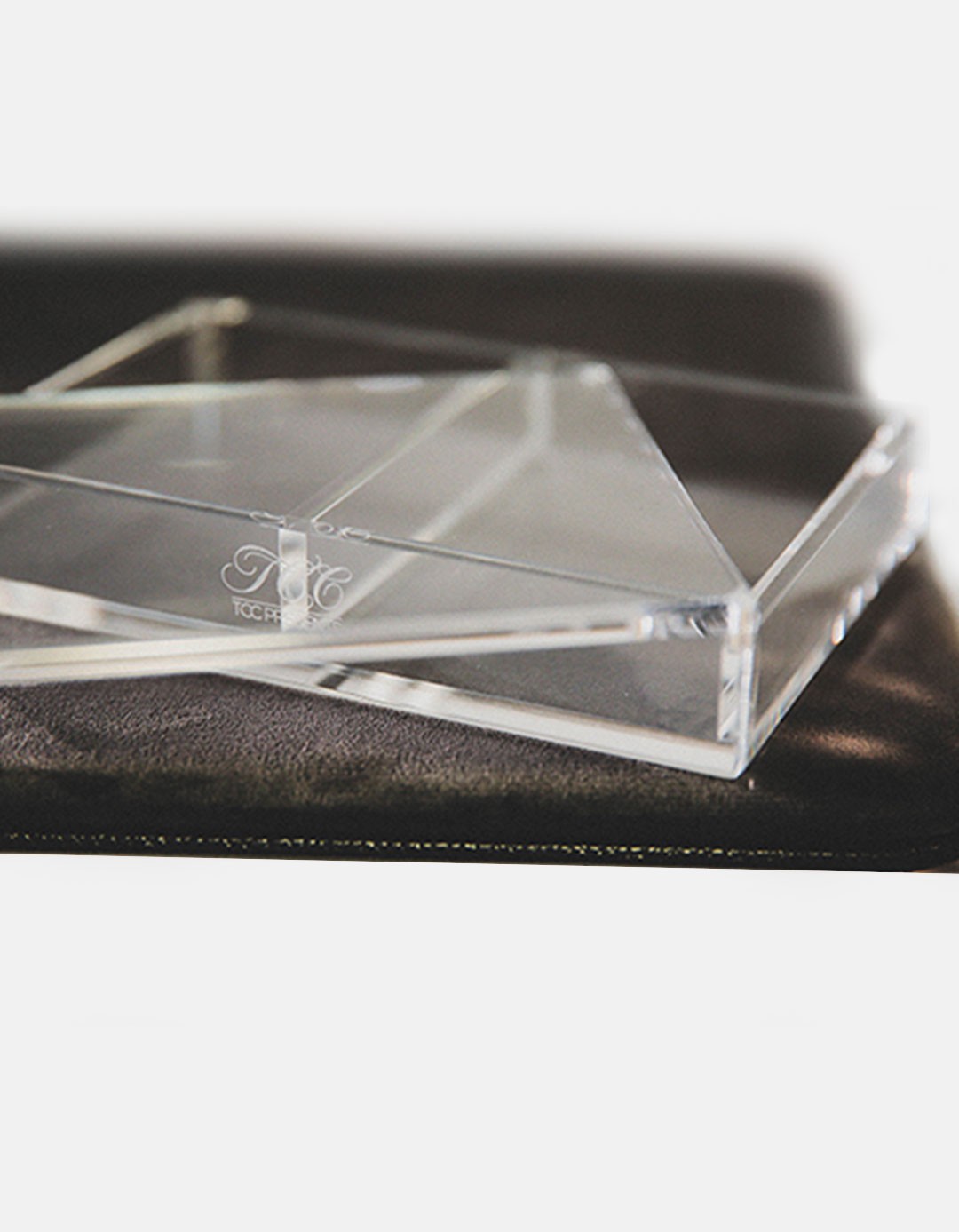 Crystal Playing Card Display 2 Deck Carat Case - TCC