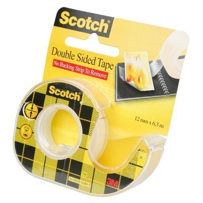 Banda dublu adeziva cu dispenser 12mmx6.3m Scotch