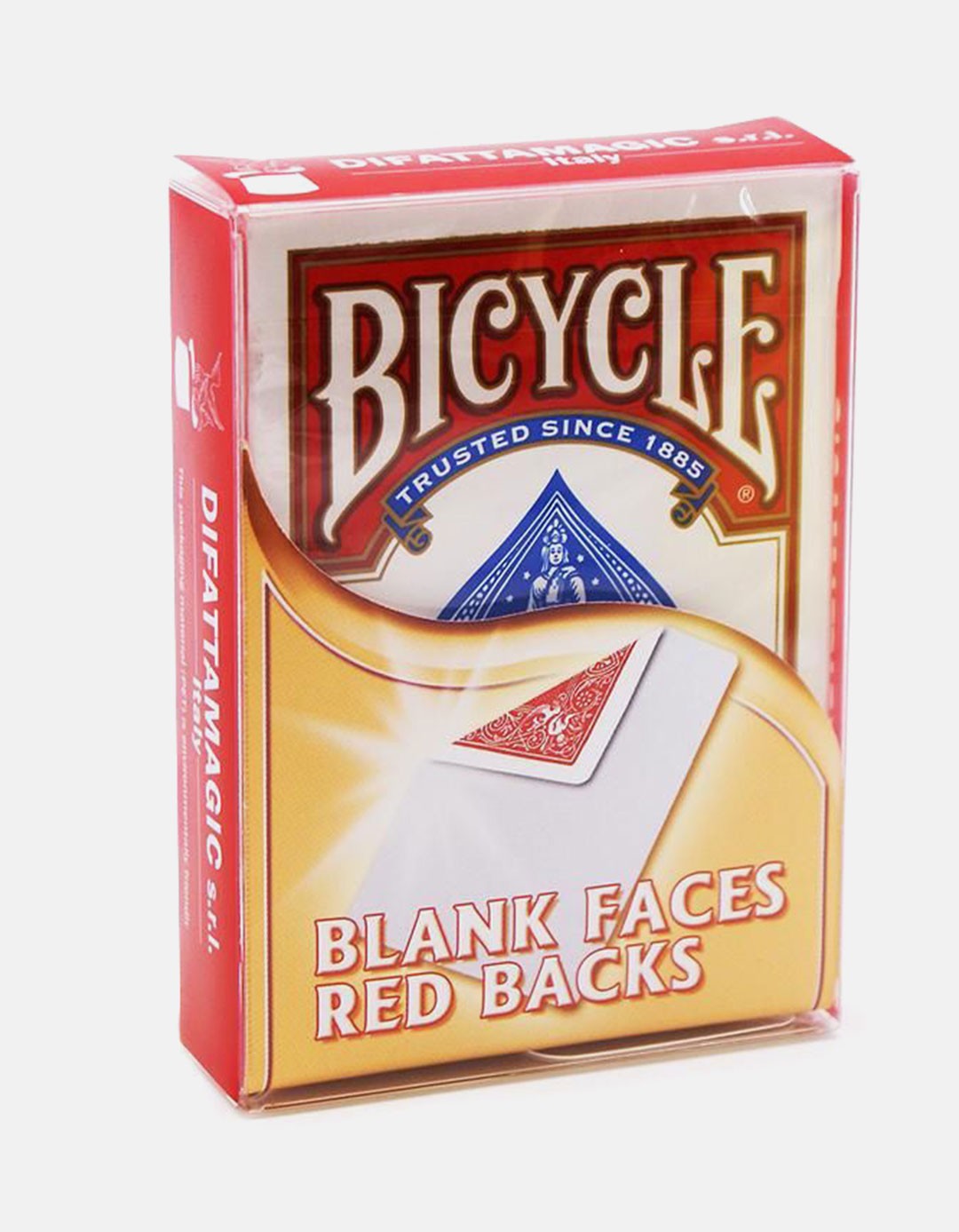 Bicycle - Fata alba spate rosu/ Blank face red back