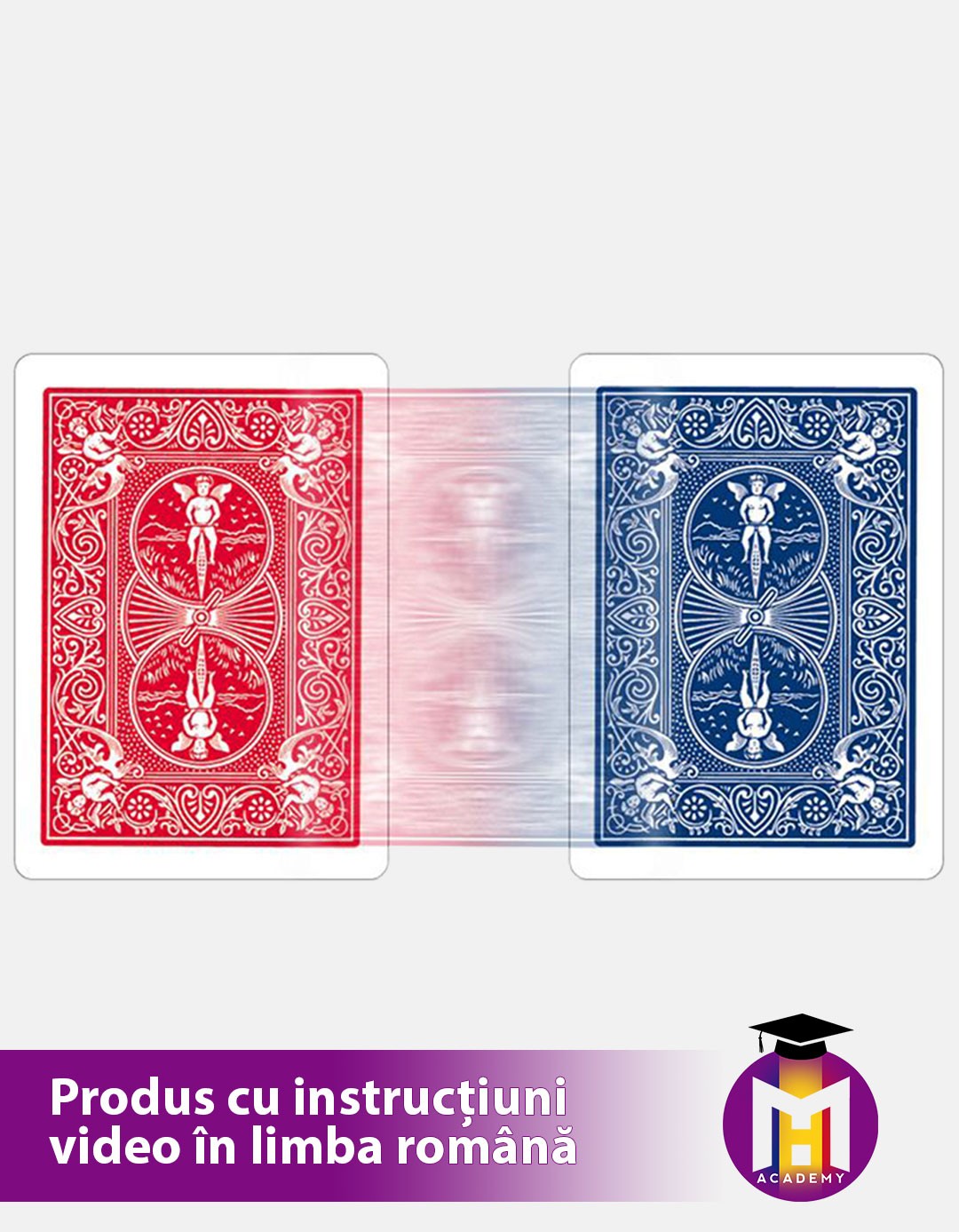 Carte Flap - Rosu - Albastru cu blocare