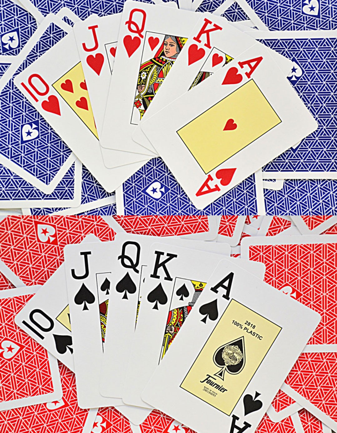 Set 2 pachete carti de joc poker, oficiale, European Poker Tour (EPT) - 100% Plastic