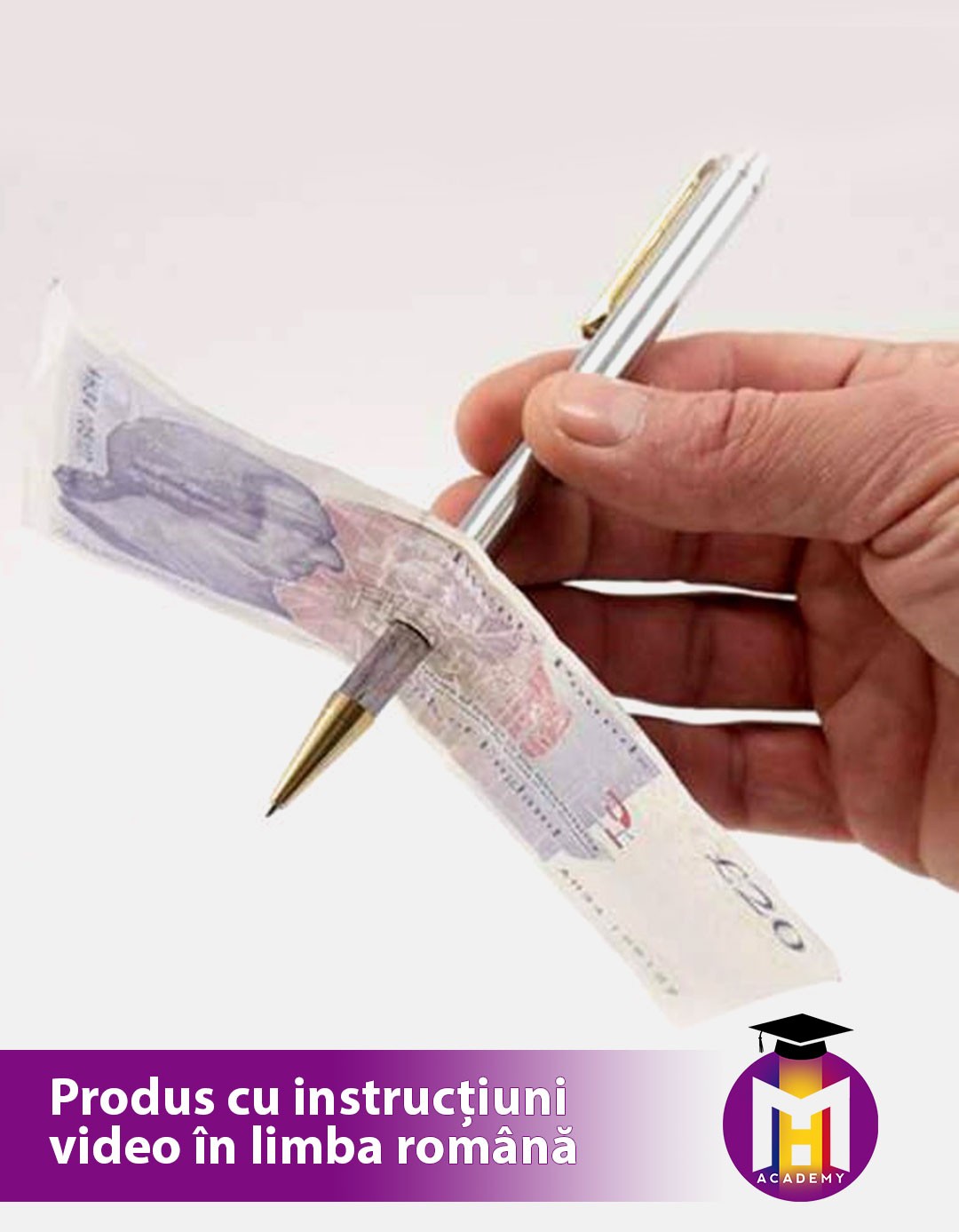 Deluxe Pen Through Bill - Pix prin bancnota