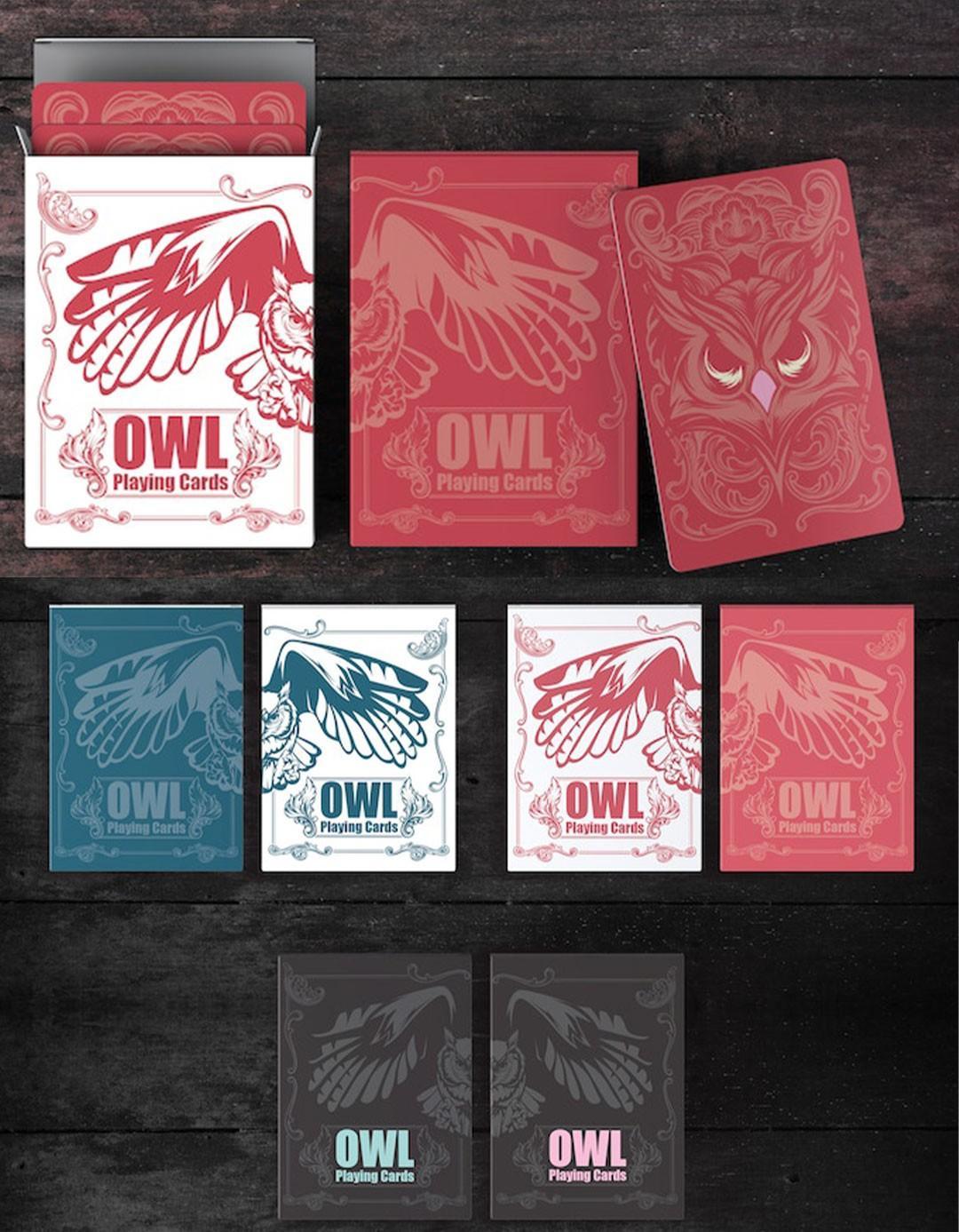 Owl Rosu - Carti de joc