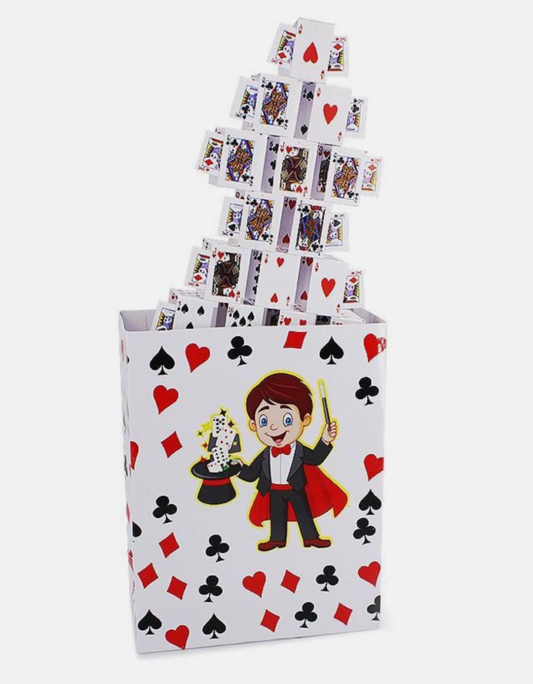 Castel de carti din punga goala - Card Castle from empty Bag