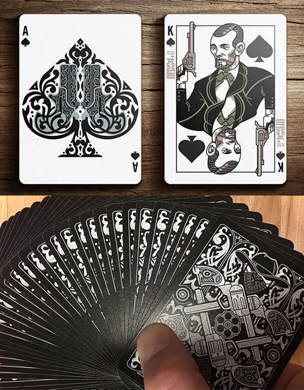 Bicycle Wild West Outlaw cards back