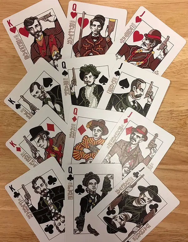 Bicycle Wild West Outlaw court cards