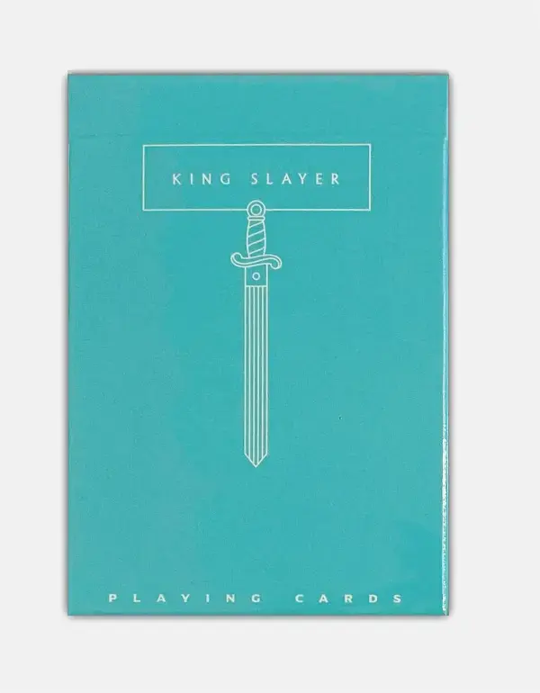 King Slayer Teal Playing Cards