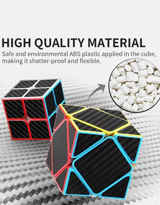 MeiLong Skewb Cub din fibră de carbon MeiLong-Skewb-Carbon-Fibre-Cube